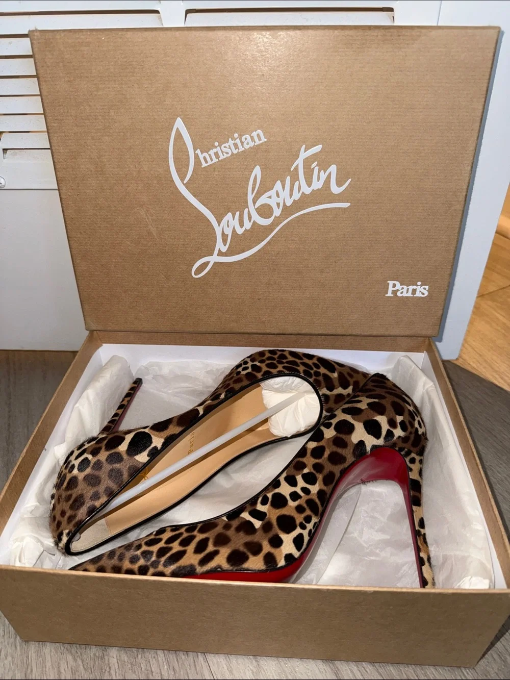NEW Christian Louboutin Kate 100 Madagascar Pony Hair Pumps - Size 39.5 - Picture 1 of 12